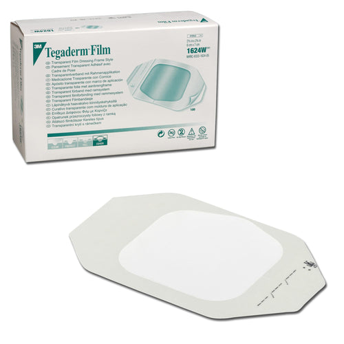 3M Tegaderm Transparent IV Dressing 2-3/8" x 2-3/4" | 100/Box | 4 BX/Case