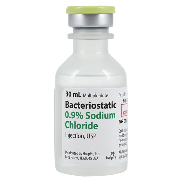 Bacteriostatic 0.9% Sodium Chloride Injection 30 mL