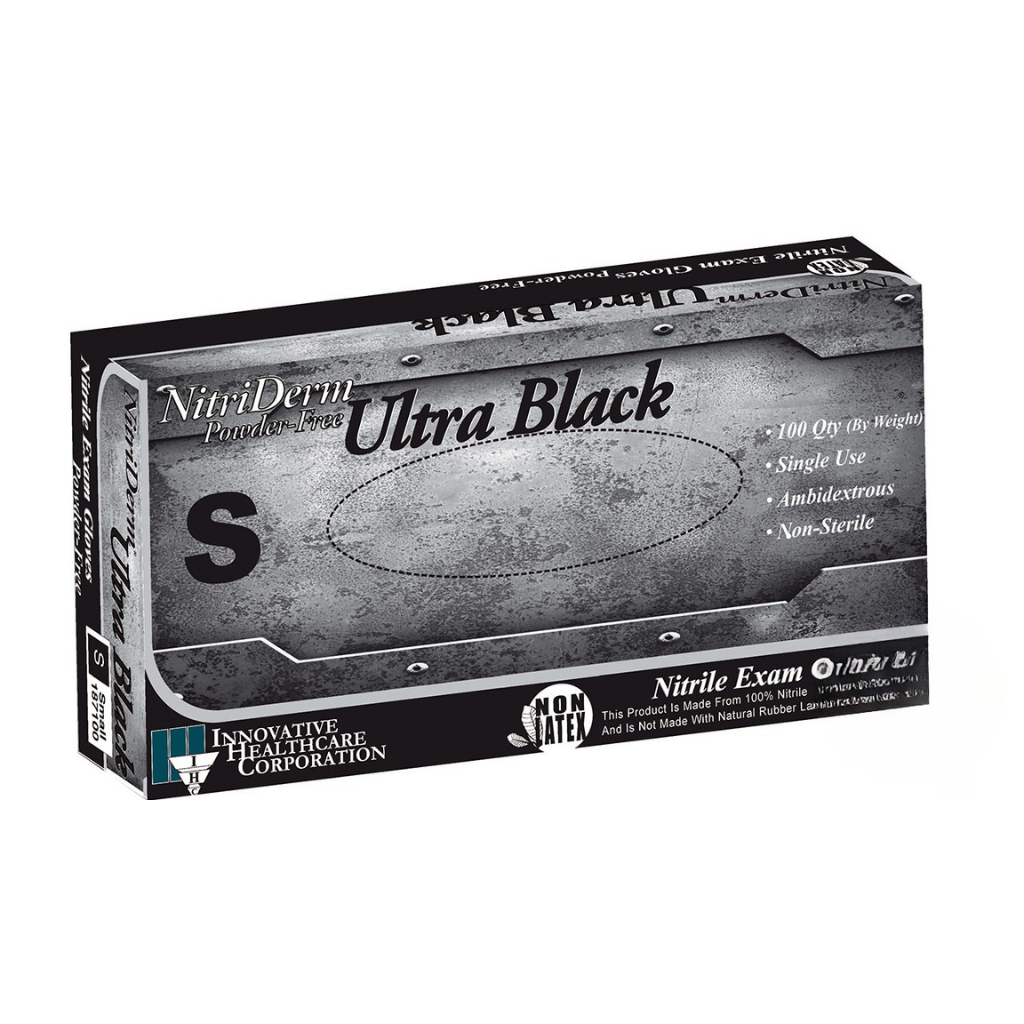 Black Exam Gloves Nitrile