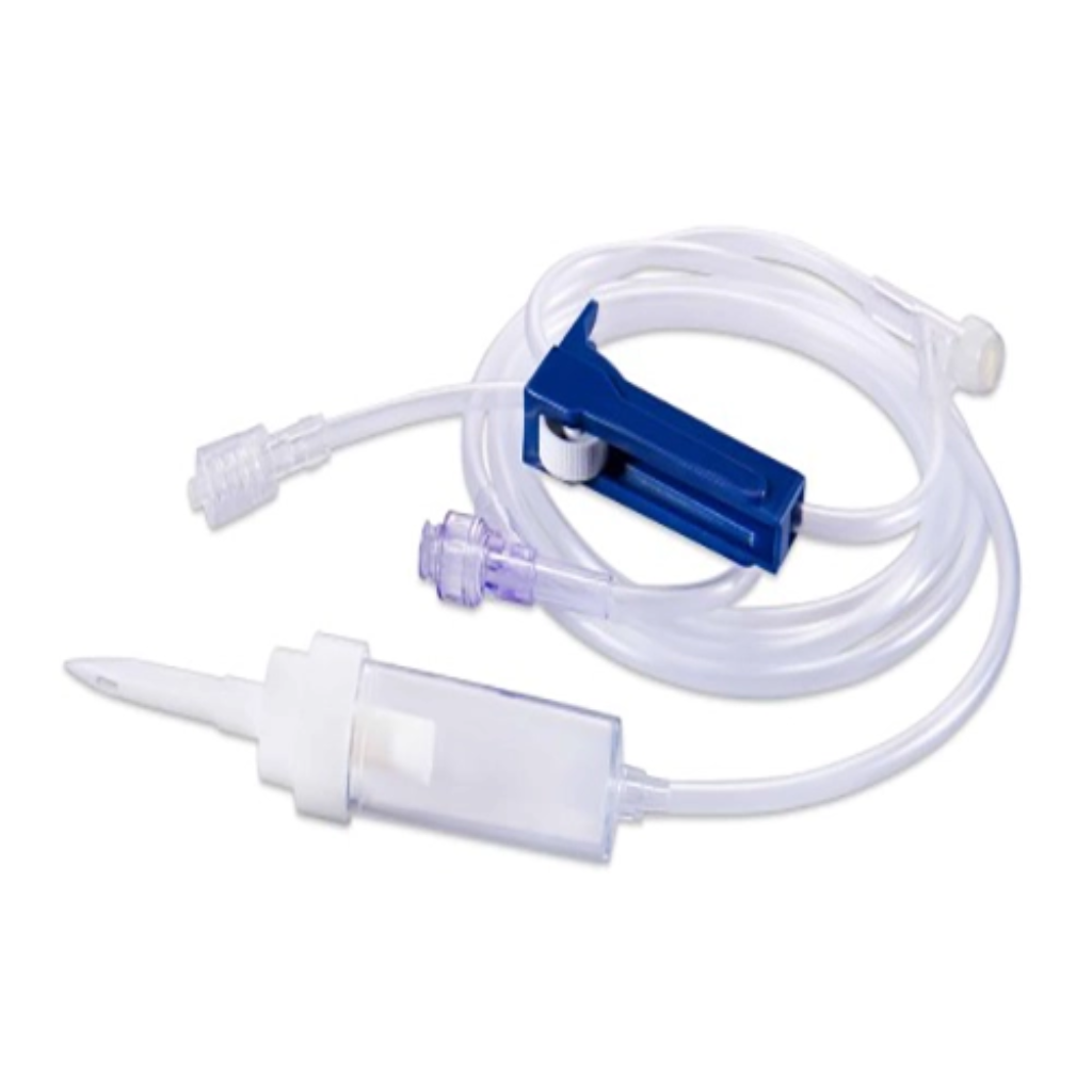 IV Admin Set, 10 Drop - Needle-Free Site