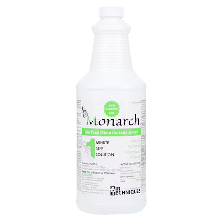 Monarch Surface Spray Disinfectant Spray Bottle Mild Alcohol 32 oz Bottle
