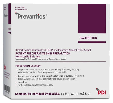 PDI Prevantics Swab, Swabstick & Maxi Swabstick