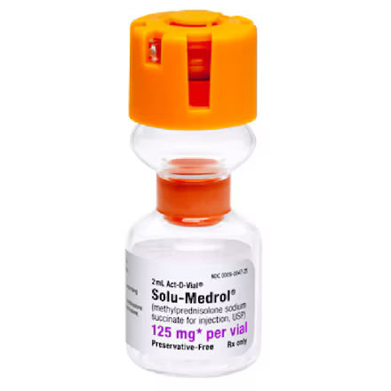 Solu-Medrol Injection 125mg SDV Act-O-Vial 2mL Each