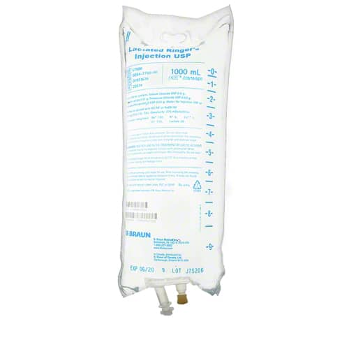 Lactated Ringers 1000mL IV Bag