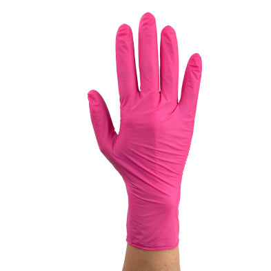 Pink Nitrile Gloves